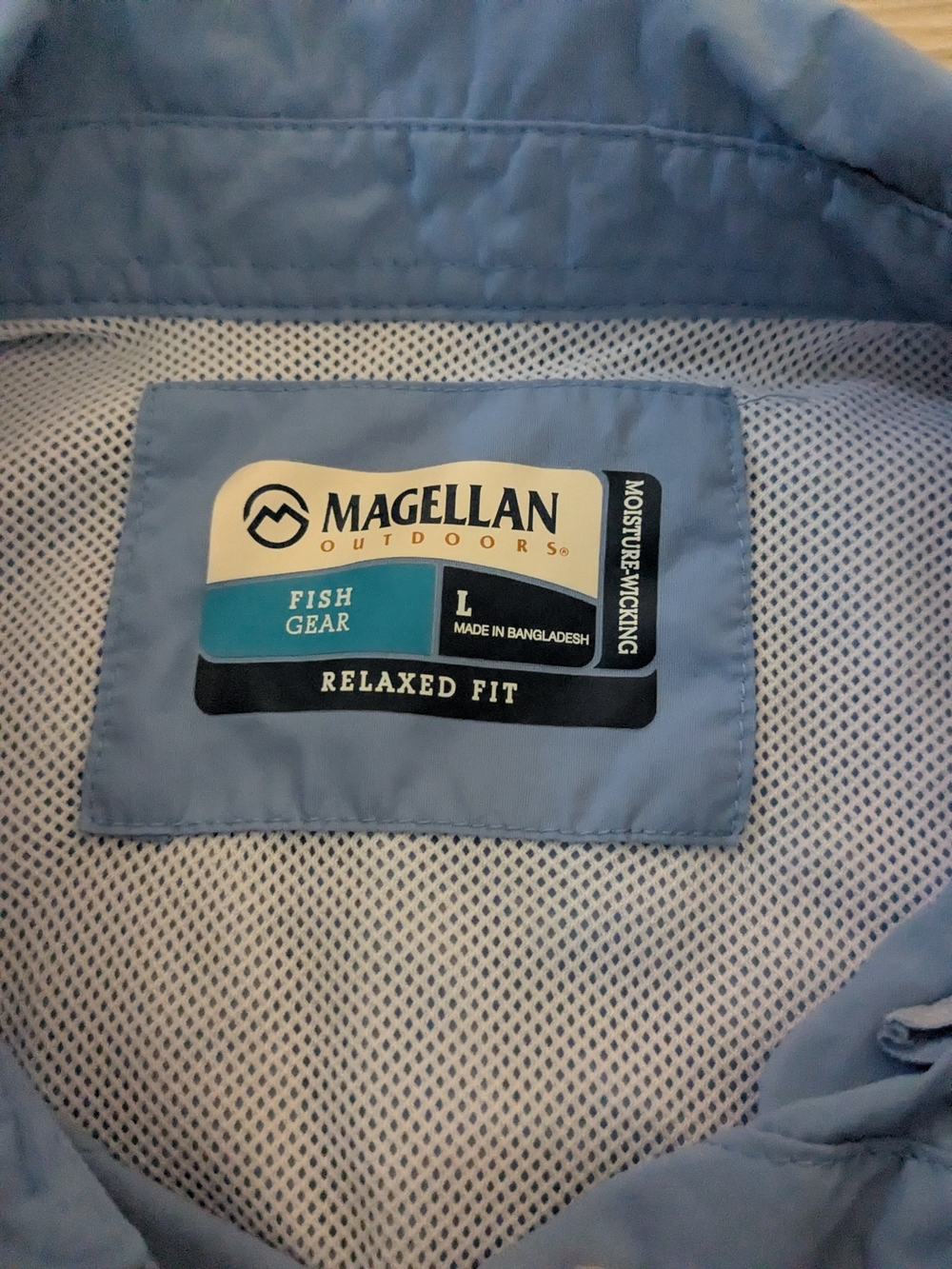 Magellan Short Sleeve Button-Up Shirt Fishing Travel Sun